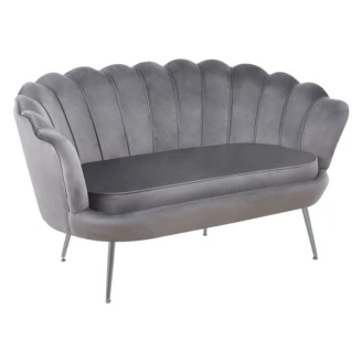Sofa med Ben Sølv <strong>Hightlands</strong>  Grå