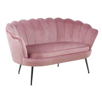 Sofa med Ben Svart <strong>Hightlands</strong>  Rosa