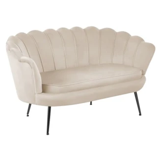 Sofa med Ben Svart <strong>Hightlands</strong>  Beige