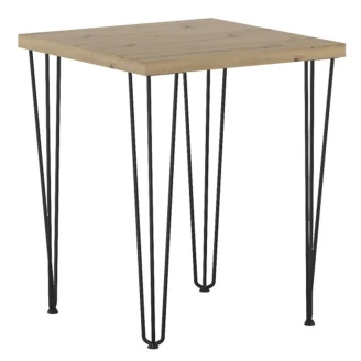 Spisebord med Ben III <strong>Latio</strong>  Artisan Eik 67x67 cm