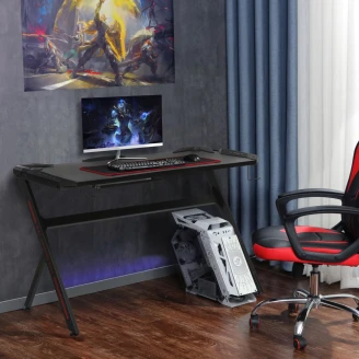 Gamingbord Hocus Svart 120x60 cm