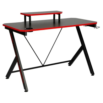 Gamingbord <strong>Vertex</strong>  Svart, Rød 120x60 cm