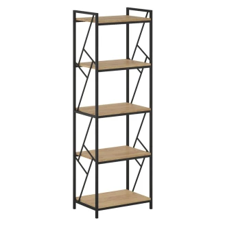 Hylle <strong>Voxwood</strong>  Natur Eik, Svart 40x60x180 cm