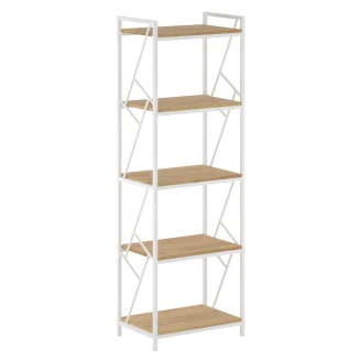 Hylle <strong>Voxwood</strong>  Natur Eik, Hvit 40x60x180 cm