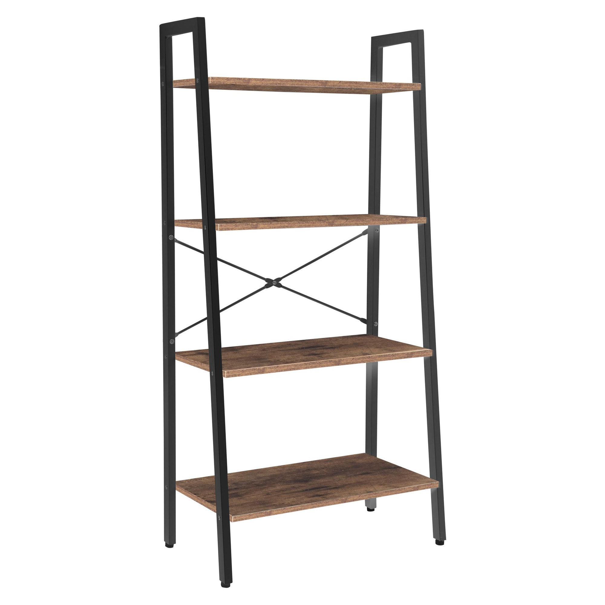 Hylle Westline Brun Tre, Svart 130 cm