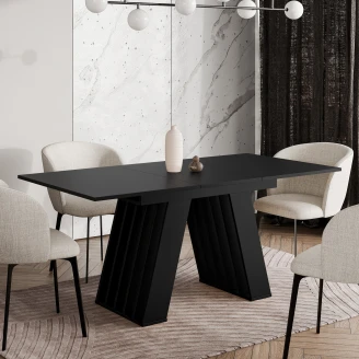 Spisebord <strong>Brixton</strong>  Svart 120-160x80 cm