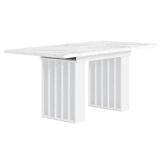 Spisebord <strong>Mercer</strong>  Hvit Marmor 160-200-240x80 cm