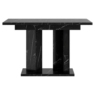 Spisebord <strong>Fenton</strong>  Hvit, Svart Marmor 120-180x80 cm