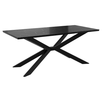 Spisebord <strong>Chadwick</strong>  Hvit, Svart Marmor 190x90 cm