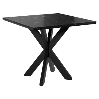 Spisebord <strong>Danbury</strong>  Hvit, Svart Marmor 90x90 cm