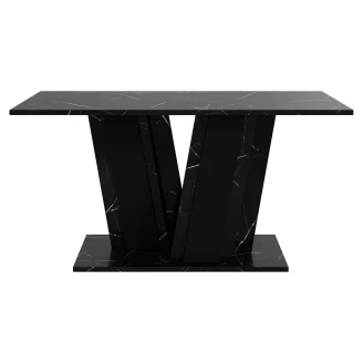 Sofabord <strong>Alton</strong>  Hvit, Svart Marmor 100x60 cm