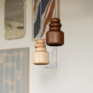 Zuiver Pendellampe <strong>Dicky</strong>  Beige, Eik