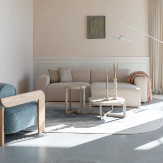 Zuiver Concept Sofa 3-seterss Høyrevendt <strong>Milka</strong>  Sand