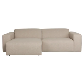 Zuiver Concept Sofa 3-seterss Venstrevendt <strong>Milka</strong>  Cappuccino