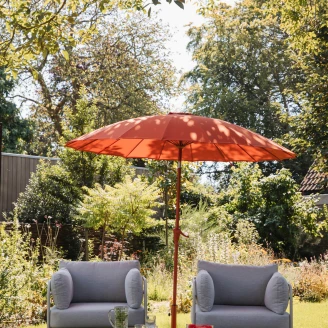 Zuiver Hageparasoll med Fot <strong>Sunshine</strong>  Rød, Burgunder Ø250 cm