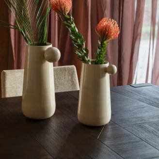 Dutchbone Vase L <strong>Dot</strong>  Beige