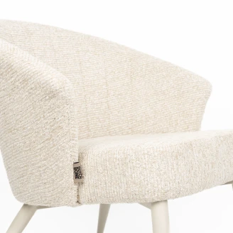 Dutchbone Stol med Armlener Georgia Beige
