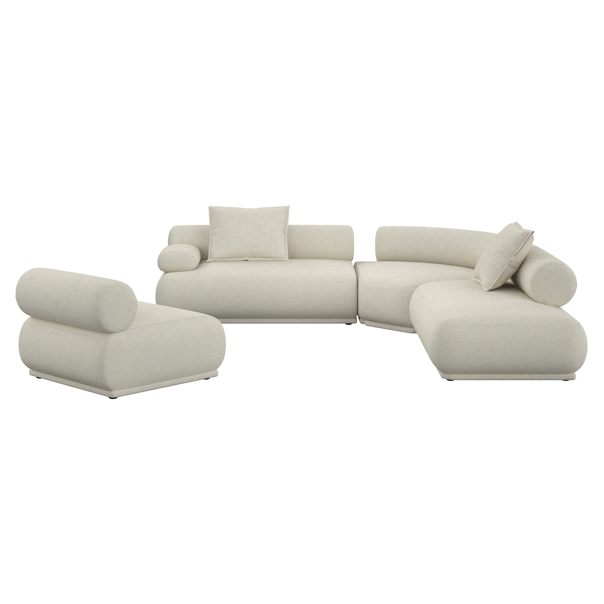 Zuiver Sofa 7,5-seter Venstre Rembrandt Beige