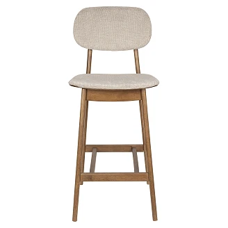 Dutchbone Barstol med Myk Rygg <strong>Marais</strong>  Beige 68.5 cm