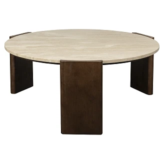 Dutchbone Sofabord <strong>Valcour</strong>  Brun Ø90 cm