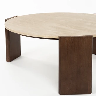 Dutchbone Sofabord Valcour Brun Ø90 cm