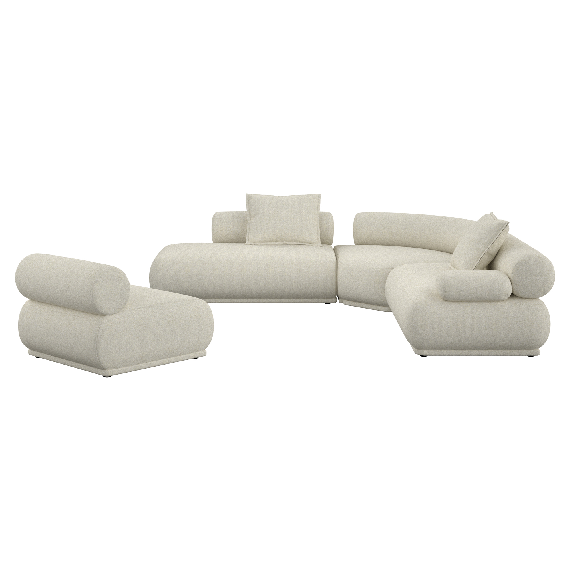 Zuiver Sofa 7,5-seter Høyre Rembrandt Beige
