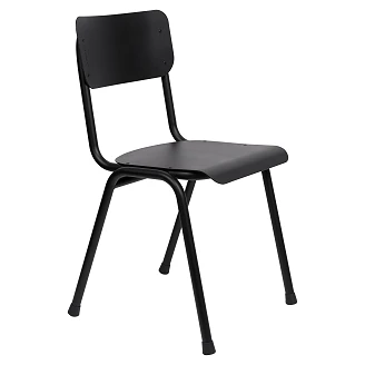 Zuiver Stol Back To School Svart