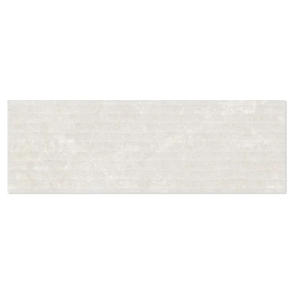 Veggflis <strong>Sora</strong>  Hvit Matt Relieff 20x60 cm