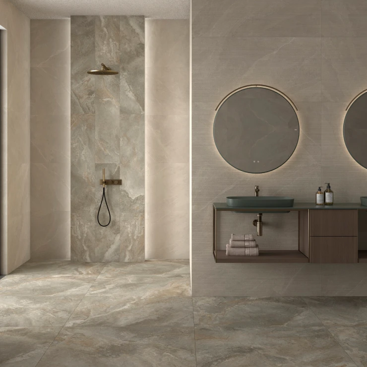 Veggflis Solene Sand Matt Relieff 60x120 cm