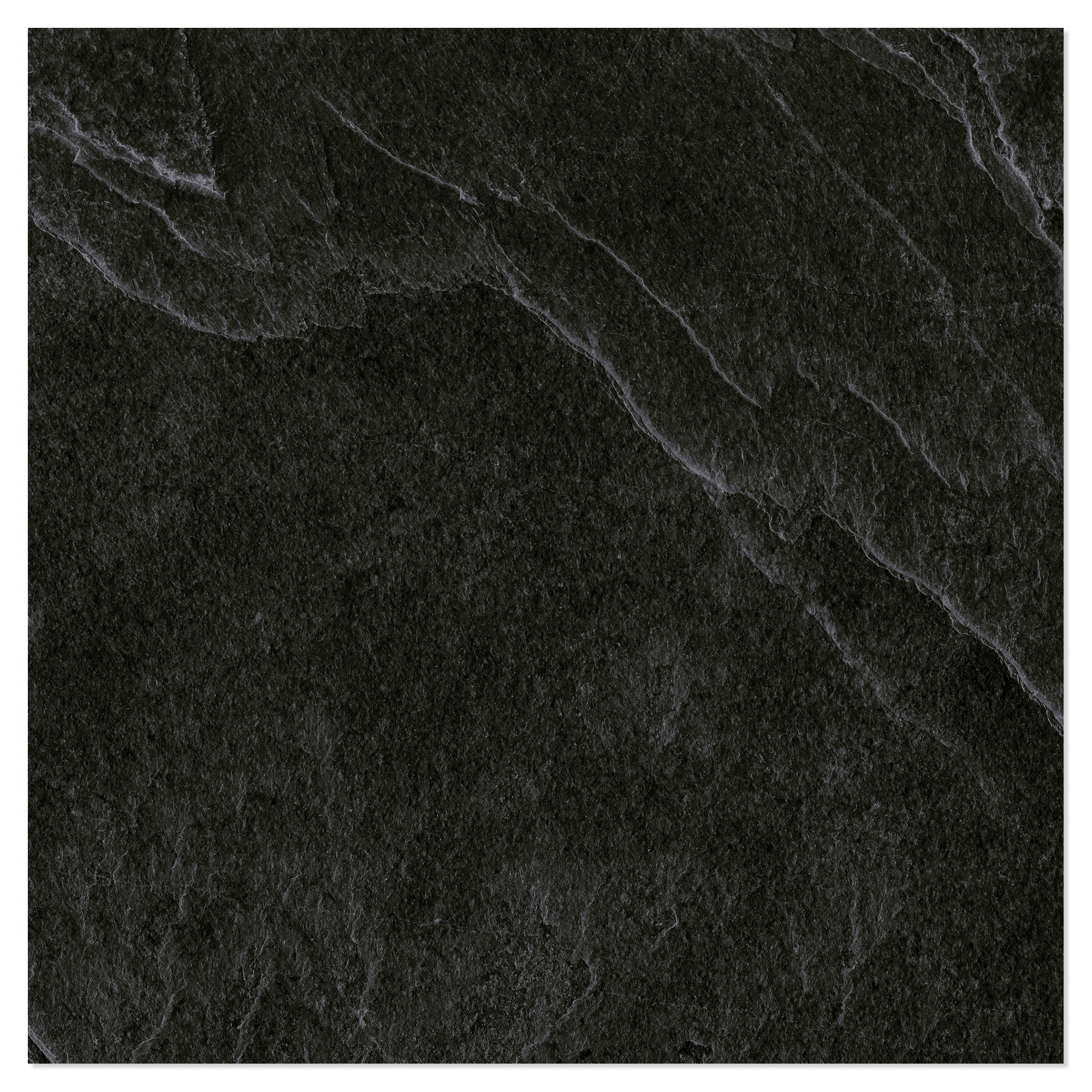 Gulvflis Skala Svart Matt 60x60 cm