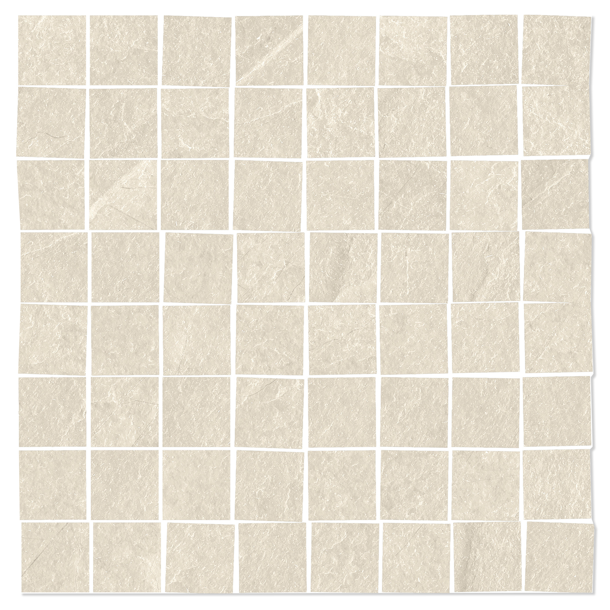 Mosaikkflis Skala Elfenben Matt 30x30 (7x7) cm