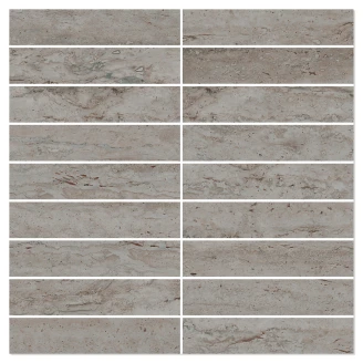 Mosaikkflis <strong>Reflection</strong>  Sølv Polert 30x30 (3x15) cm