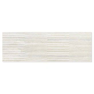 Veggflis Calca Hvit-Relief Matt 40x120 cm