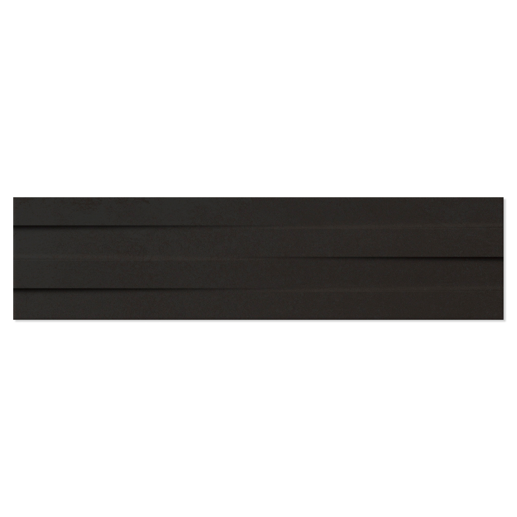 Veggflis Ilara Svart-Relief Blank 8x30 cm