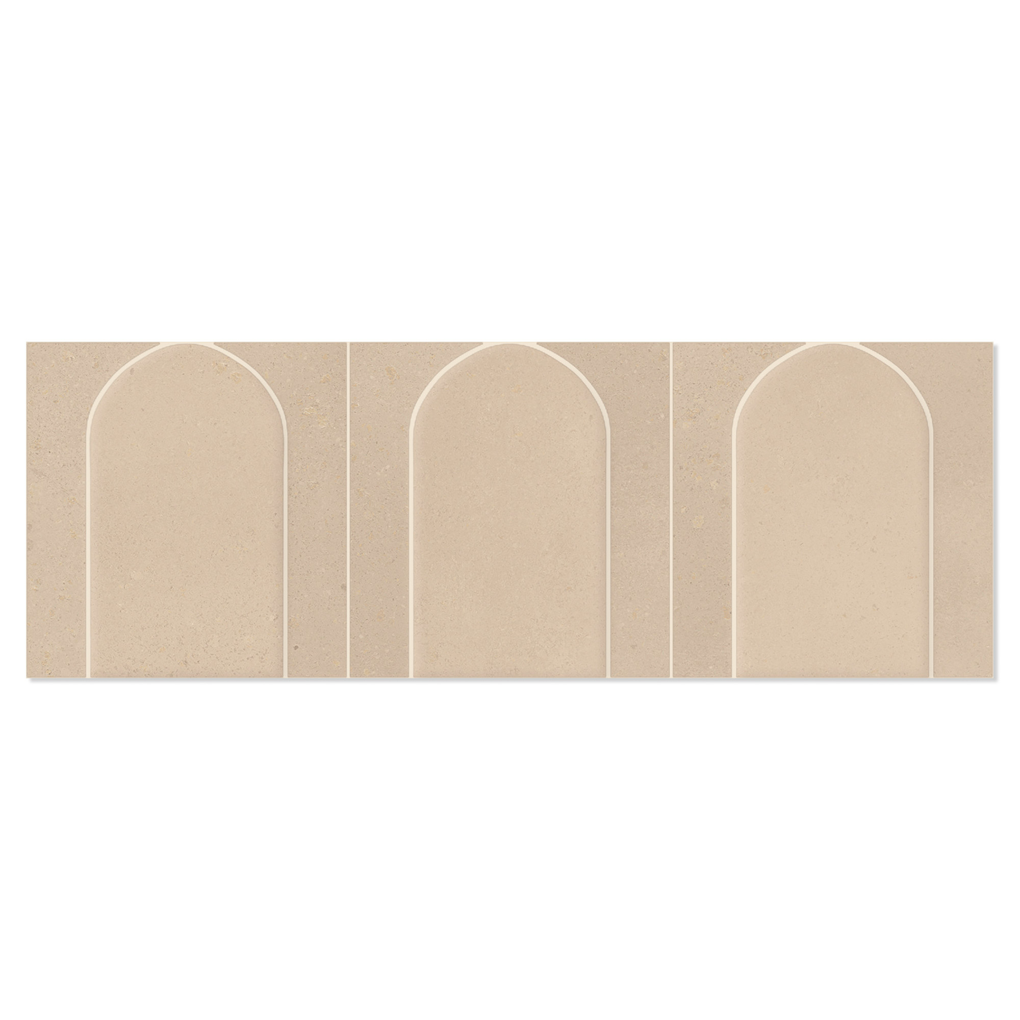 Mosaikkflis Foundry Beige Blank 44x14 cm