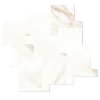 Mosaikkflis <strong>Orian</strong>  Hvit Textured Brushed Matt 25x25 cm