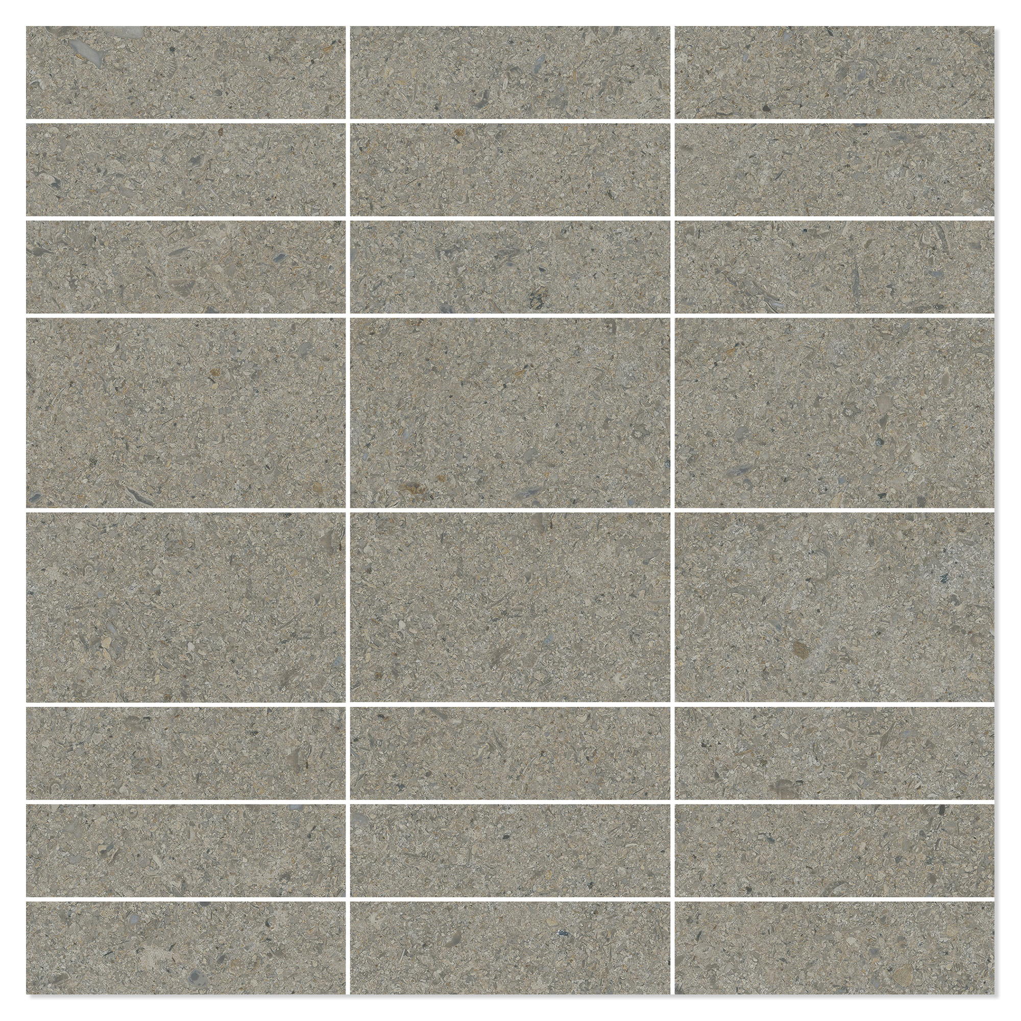 Mosaikkflis Litha Gråbeige Halvpolert 30x30 cm