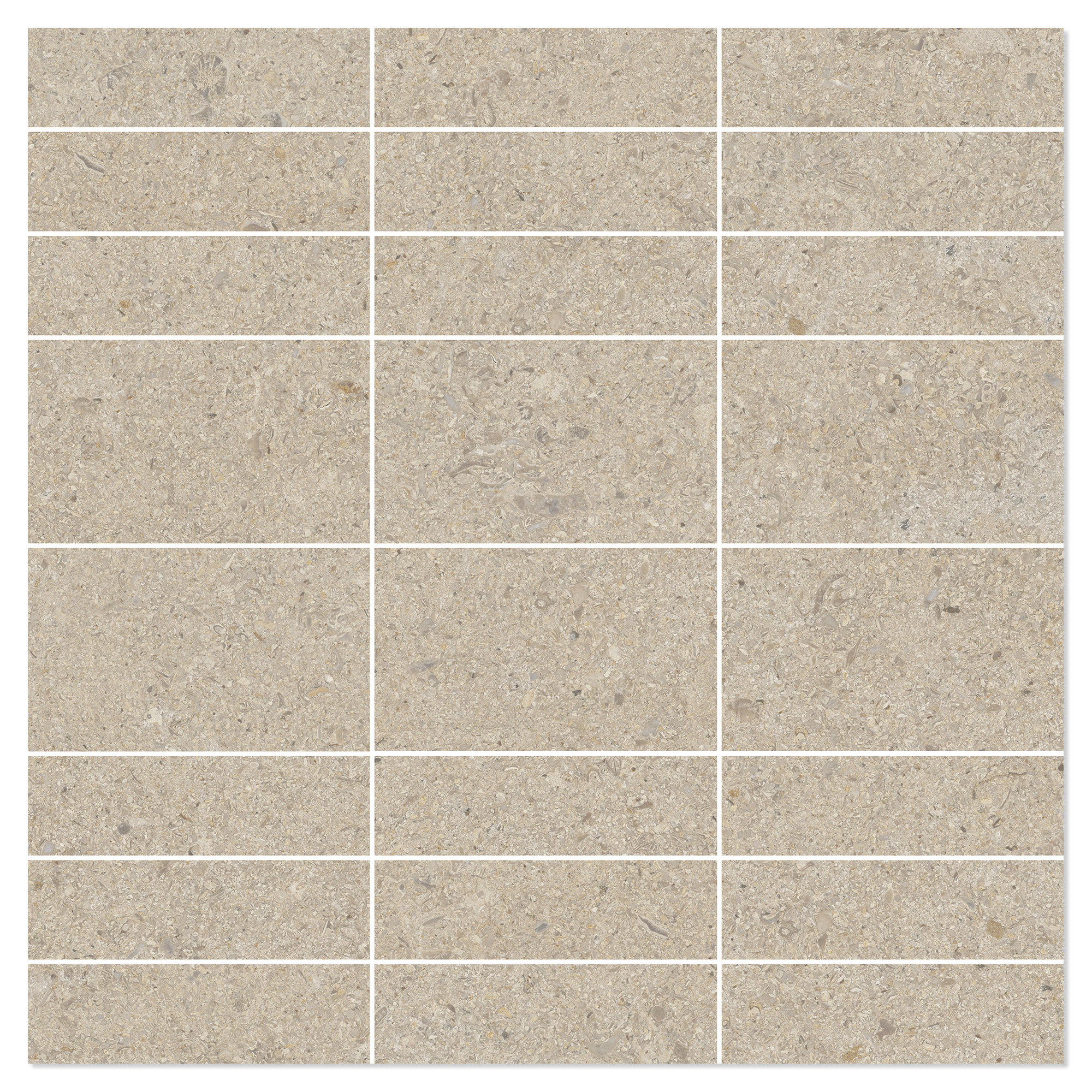 Mosaikkflis Litha Sand Brushed Matt 30x30 cm