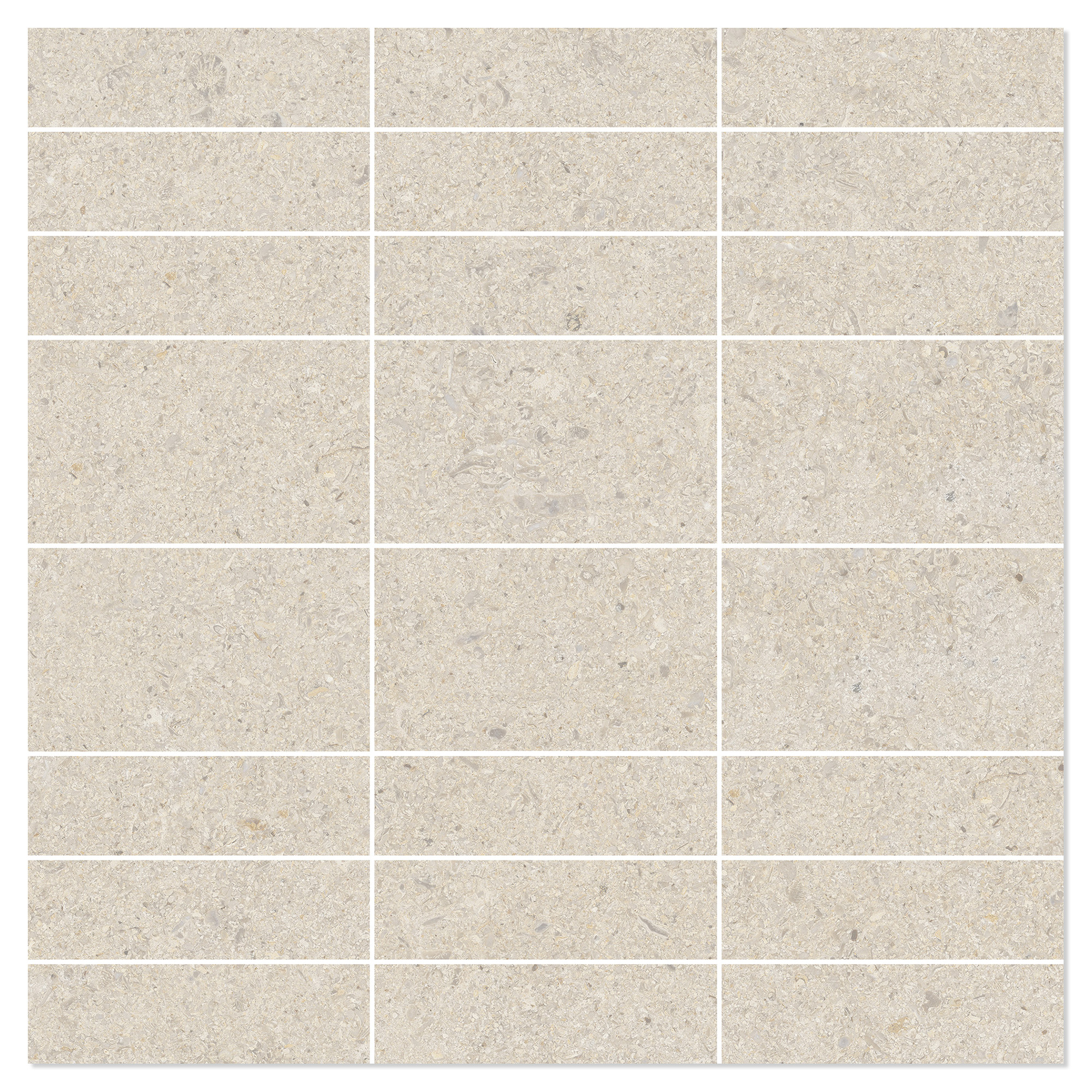 Mosaikkflis Litha Beige Brushed Matt 30x30 cm