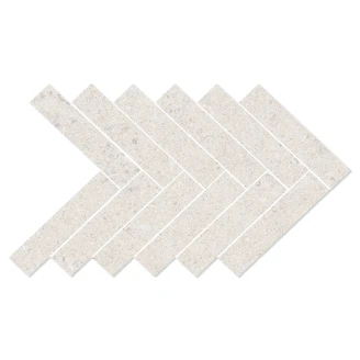 Mosaikkflis <strong>Litha</strong>  Hvit Brushed Matt 39x22 cm