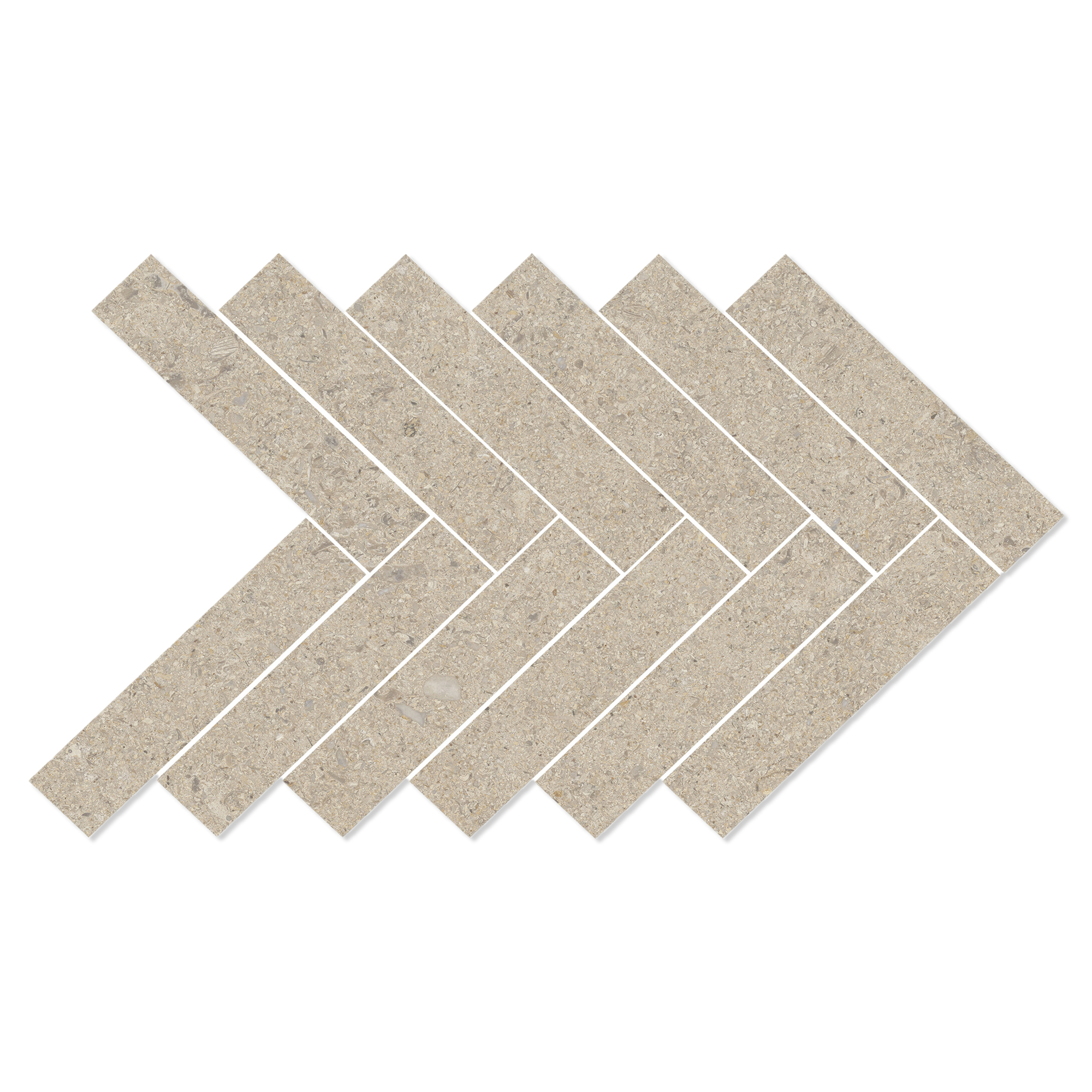 Mosaikkflis Litha Sand Brushed Matt 39x22 cm