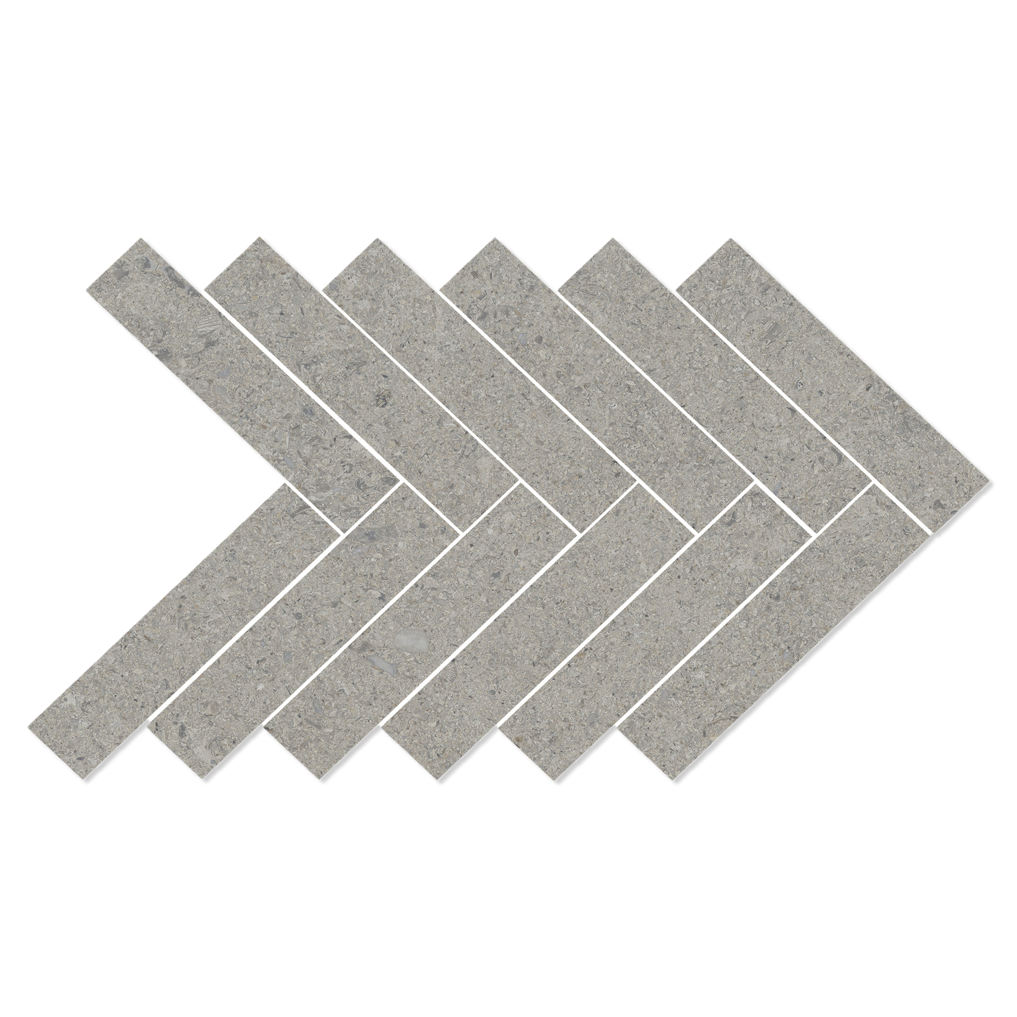 Mosaikkflis Litha Grå Brushed Matt 39x22 cm