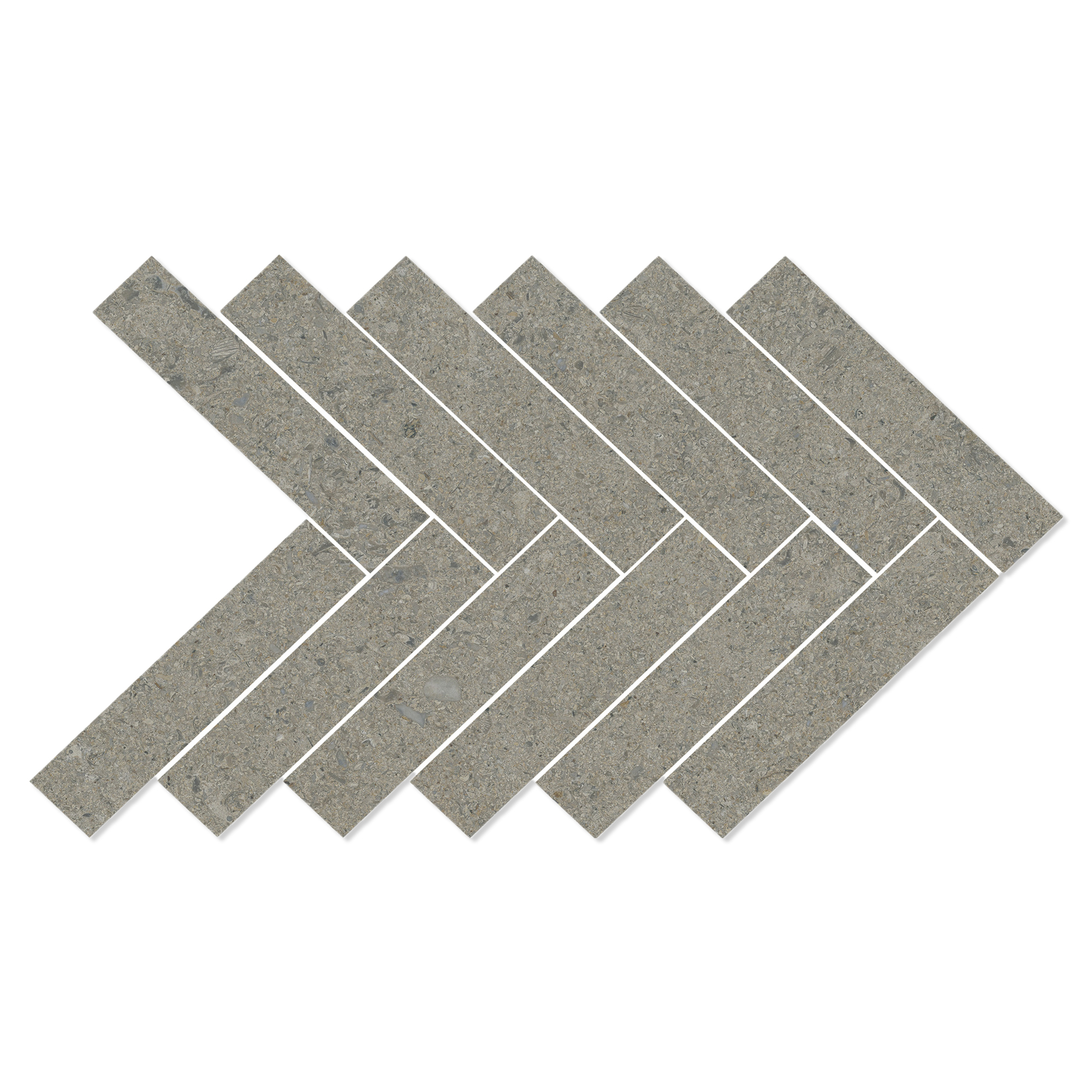 Mosaikkflis Litha Gråbeige Brushed Matt 39x22 cm