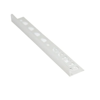 Flislist i Blank Aluminium <strong>L-Profil</strong> , 12mm x 2.7m