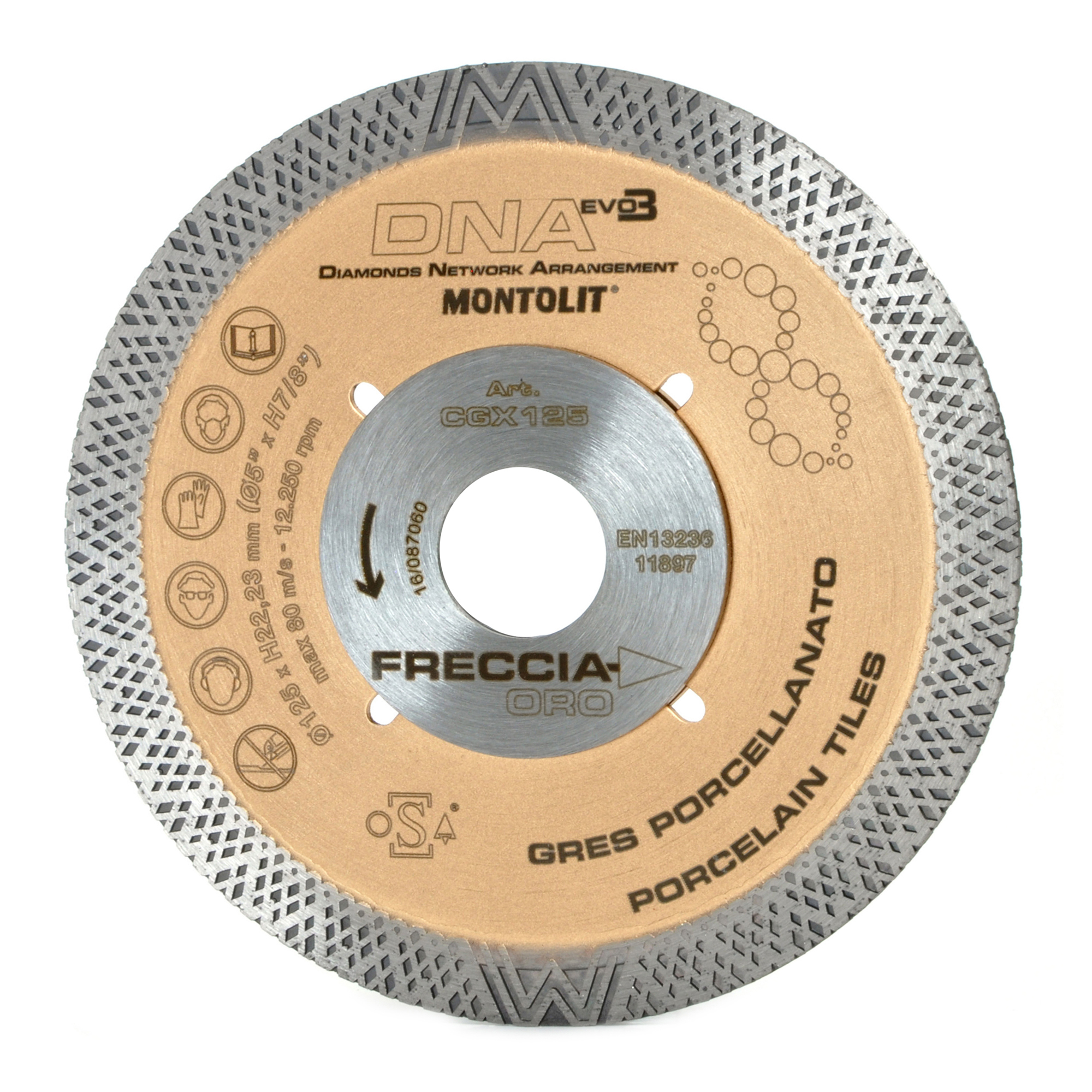 CGX Diamantklinge for Fliser og Naturstein 125 mm