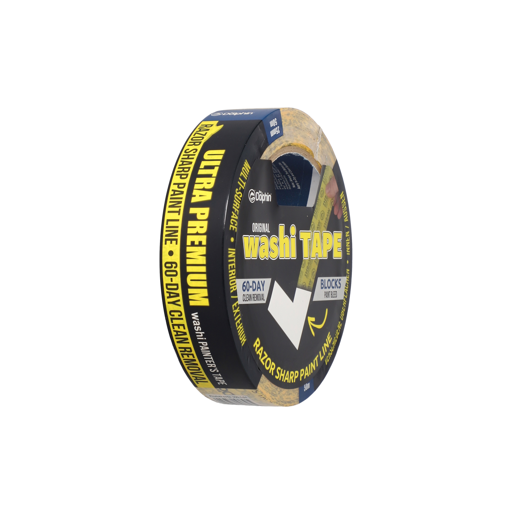 Maskeringstape Blue Dolphin WASHI Premium, 25mm x 50m