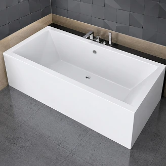 Badekar <strong>Matera</strong>  Hvit Blank 175 cm (Uten Panel & Avløp)