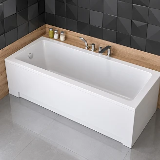 Badekar <strong>Kastoria</strong>  Hvit Blank 150 cm (Uten Panel & Avløp)