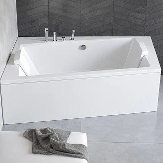 Badekar <strong>Galaxidi</strong>  Hvit Blank Venstre 150 cm (Uten Panel & Avløp)
