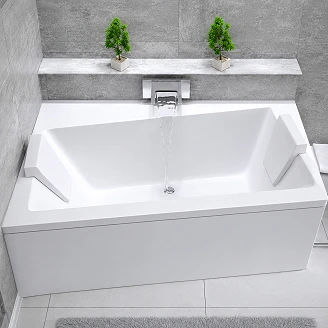 Badekar <strong>Galaxidi</strong>  Hvit Blank Venstre 170 cm (Uten Panel & Avløp)